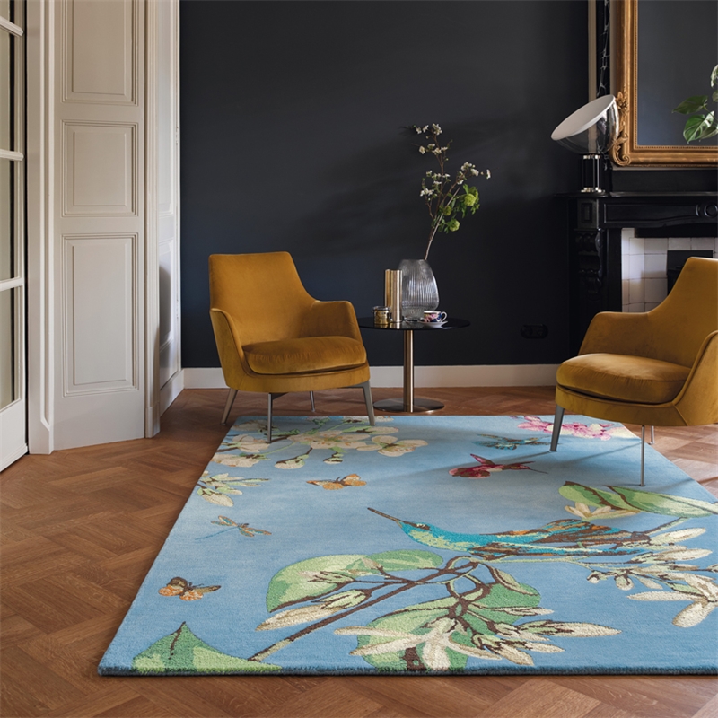 Tappeto Colibrì Blu 37808 | Misura: 120 × 180 cm