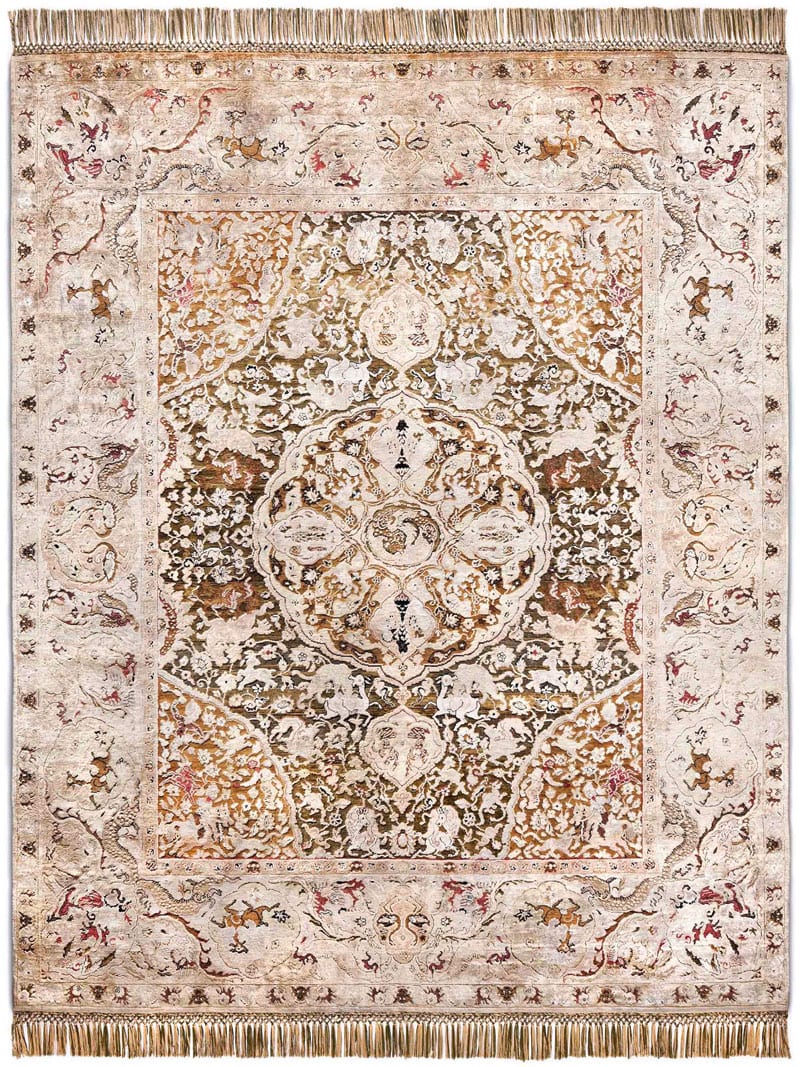 Tappeto Lusso Oro Annodato | Misura: 170 × 240 cm