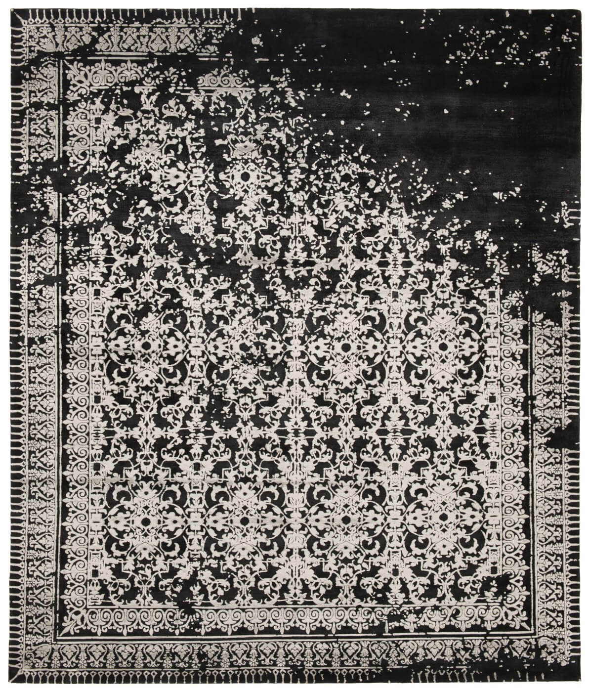 Tappeto Ferrara Rocked Nero | Misura: 450 × 550 cm