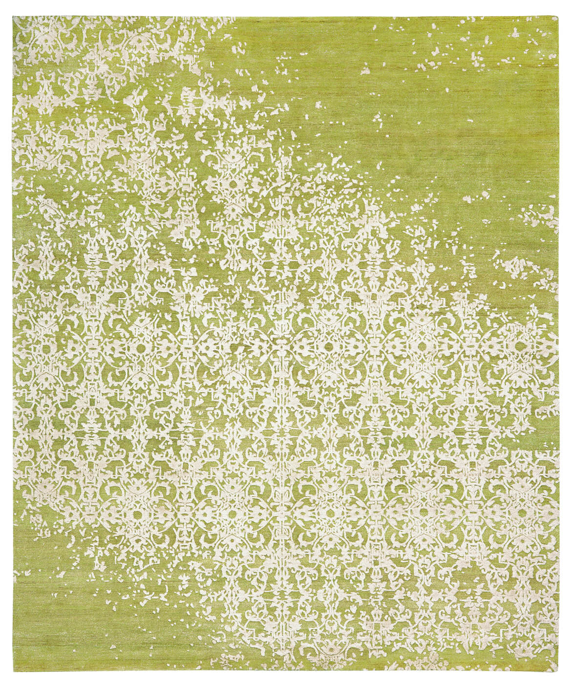 Tappeto Milano Raved Verde e Bianco | Misura: 450 × 550 cm