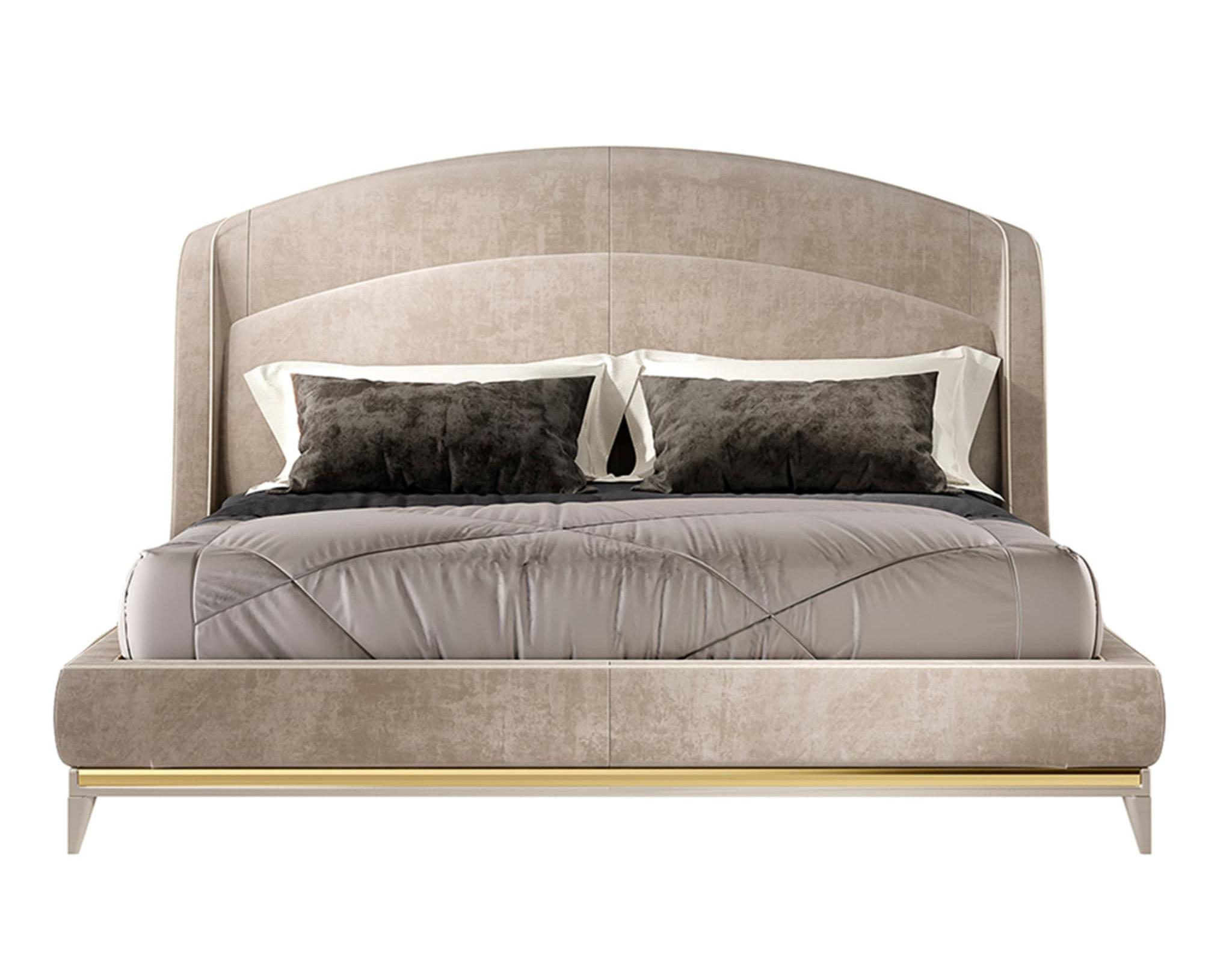 Letto Contemporaneo Beige