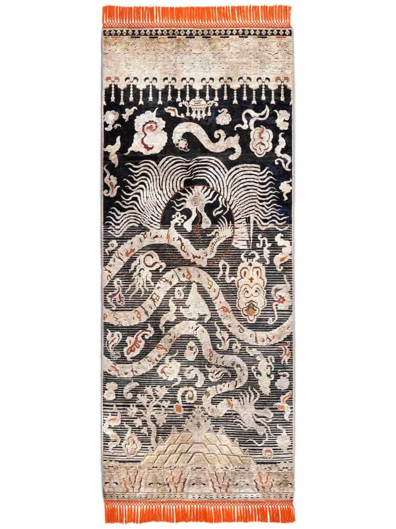 Tappeto Annodato Dragon | Misura: 120 × 365 cm