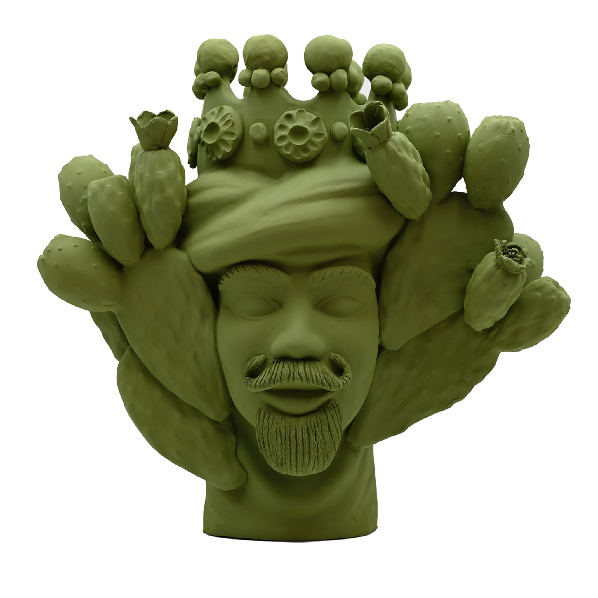 Testa di Moro Verde Artigianale Scultura Testa di Moro Verde Artigianale Scultura