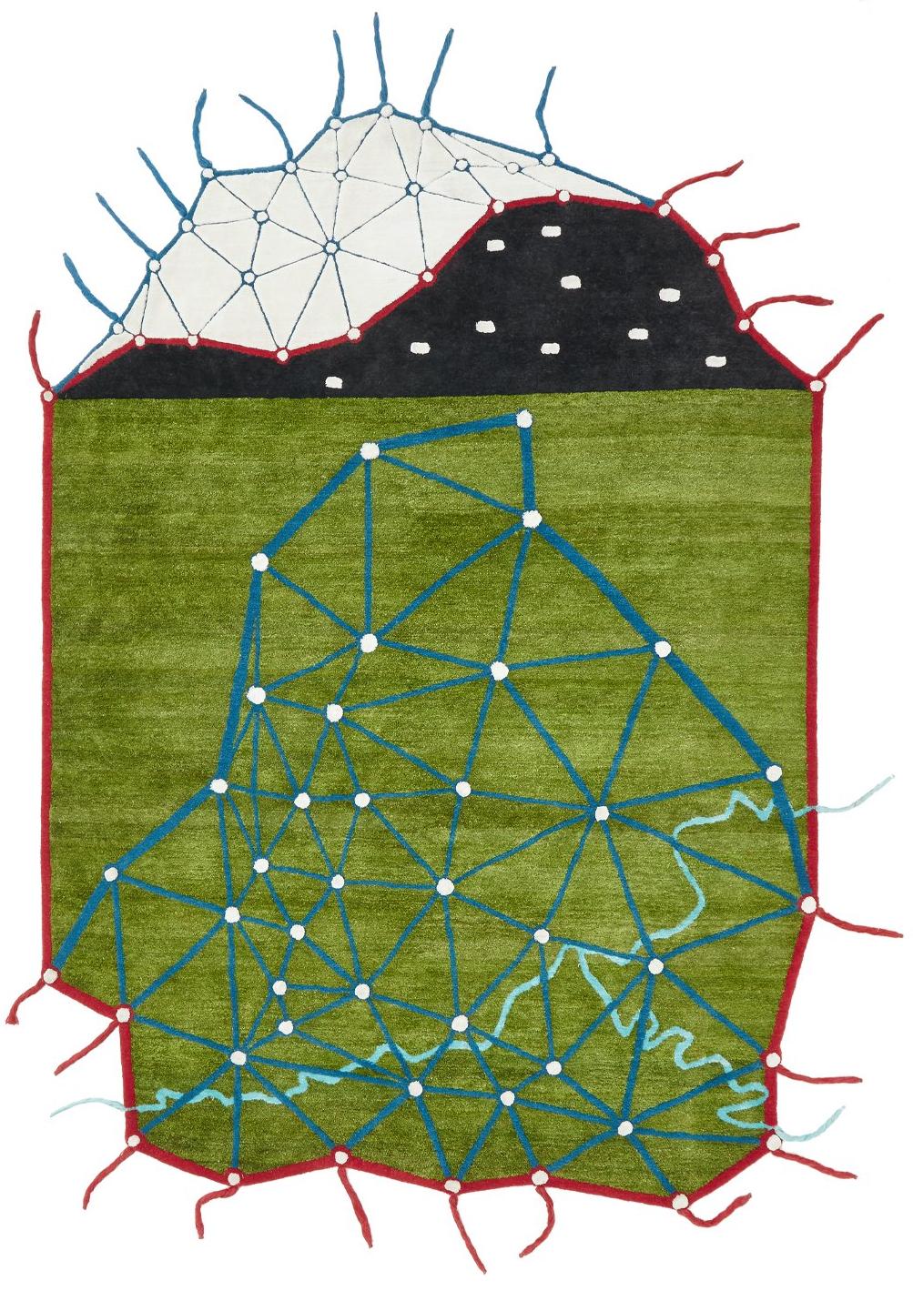 Tappeto Topographie Imaginaire