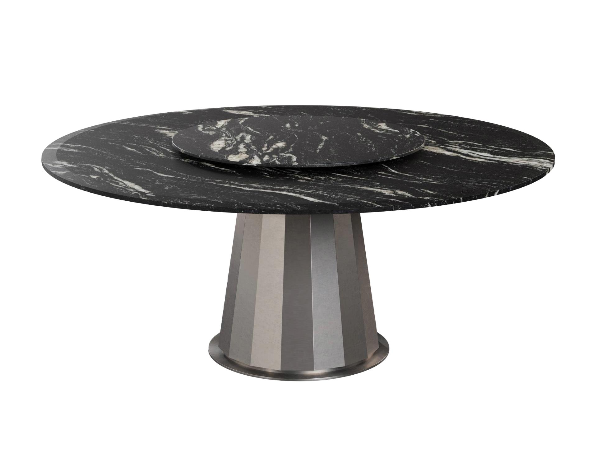 Tavolo Pranzo Tondo Stay | Configurazione: Con vassoio girevole | Dimensioni: Ø 160 cm