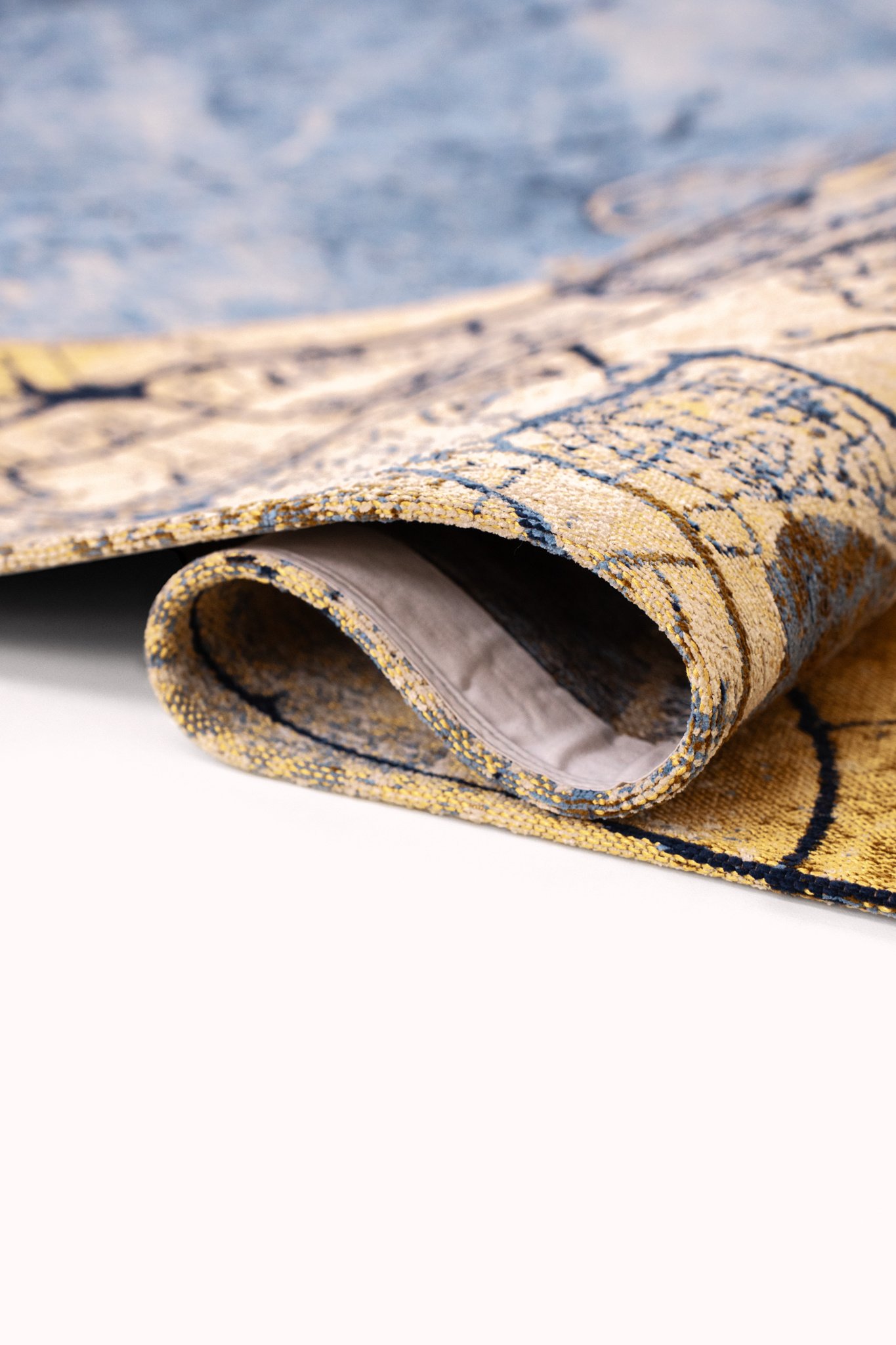 Tappeto Rotondo Mare Dorato 9698 Tappeto Rotondo Mare Dorato 9698