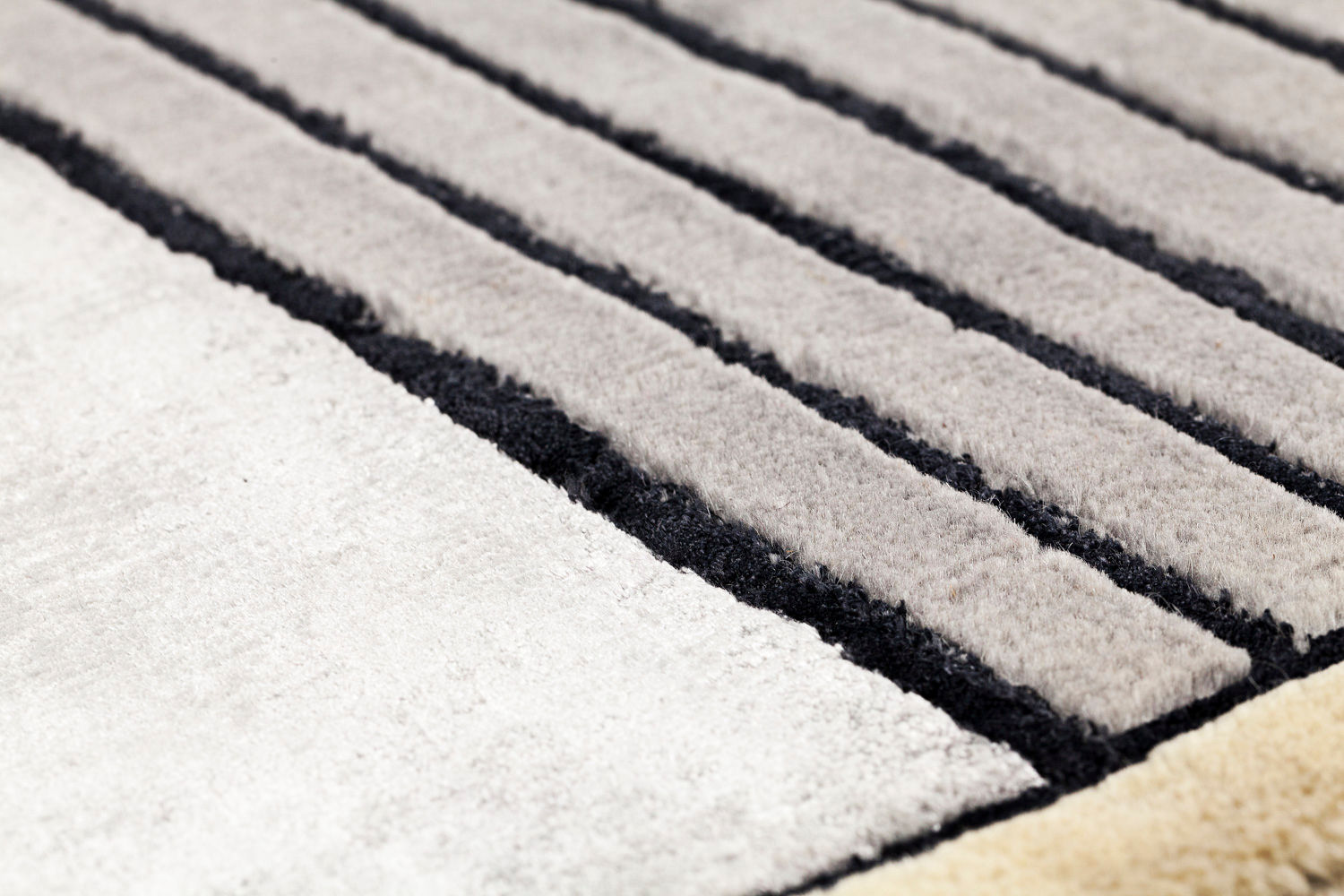 Tappeto Grigio Righe