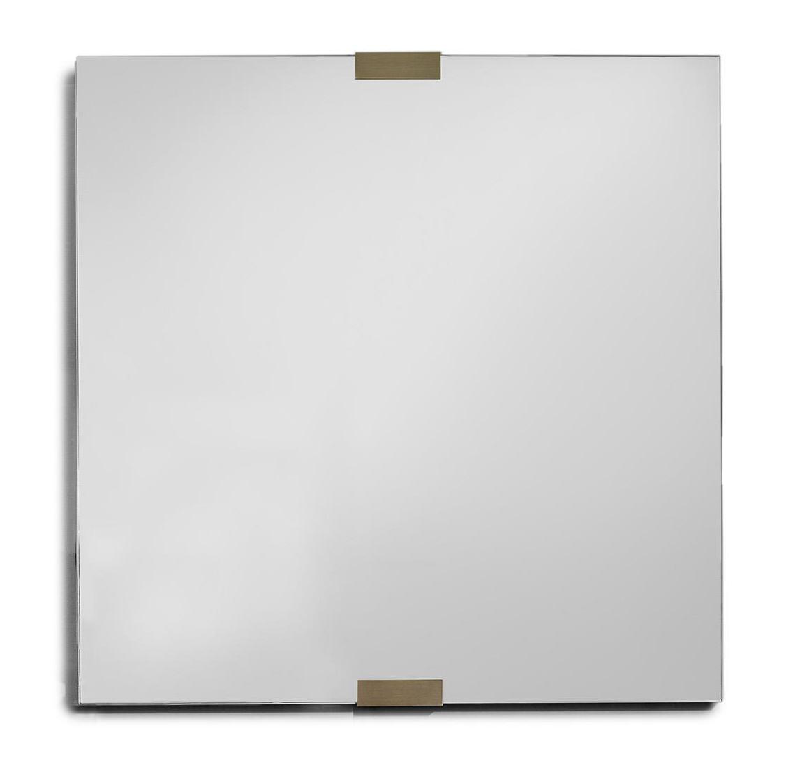 Specchio Elegance con Bordi in Bronzo e Pelle Specchio Elegance con Bordi in Bronzo e Pelle