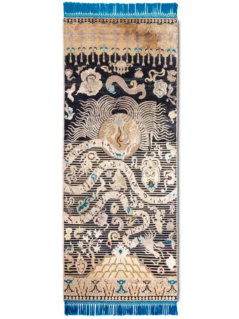 Tappeto Annodato Dragon | Misura: 92 × 274 cm