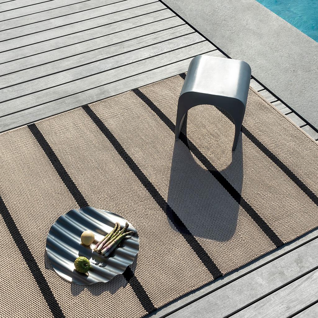 Tappeto Deck Nero Carbone Per Esterni | Misura: 140 × 200 cm