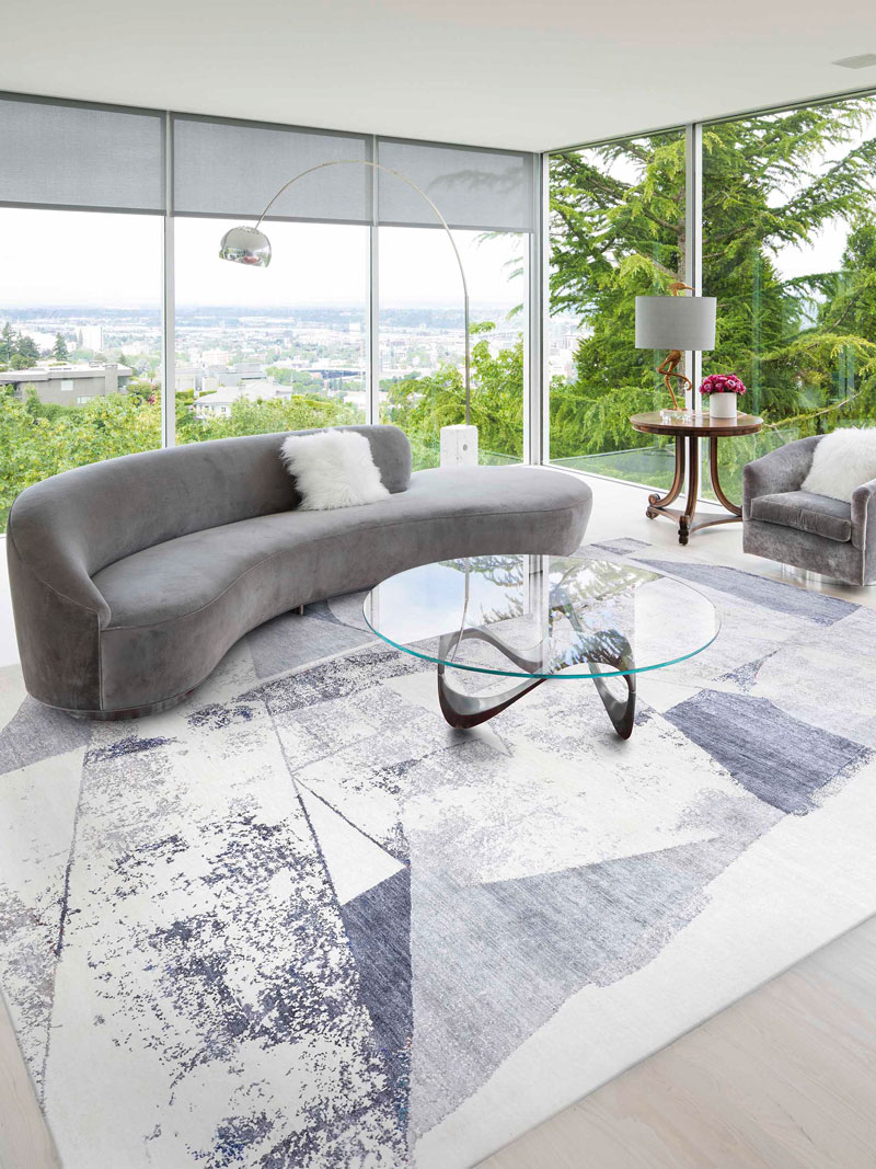 Tappeto Tessuto Grigio Original