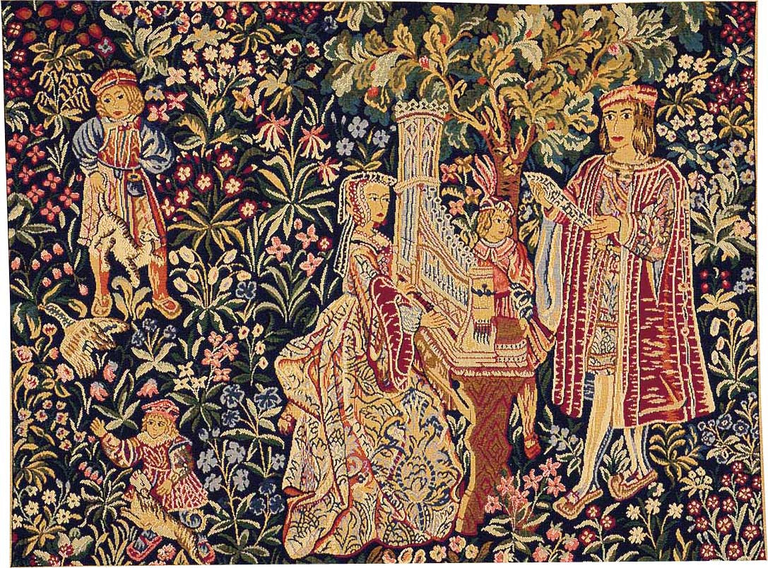 Arazzo Signora con Organo senza Bordo | Misura: 50 × 67 cm
