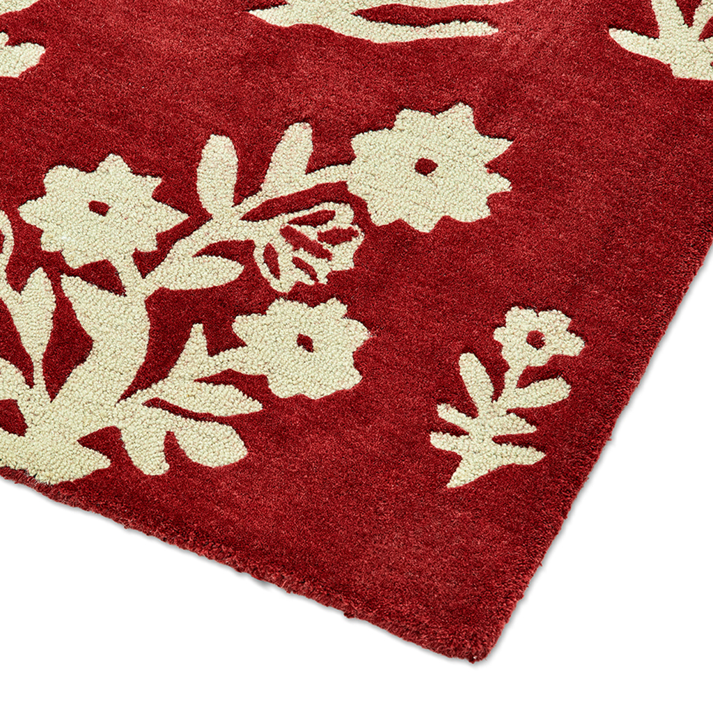 Tappeto Woodland Glade Rosso Prugna | Misura: 140 × 200 cm
