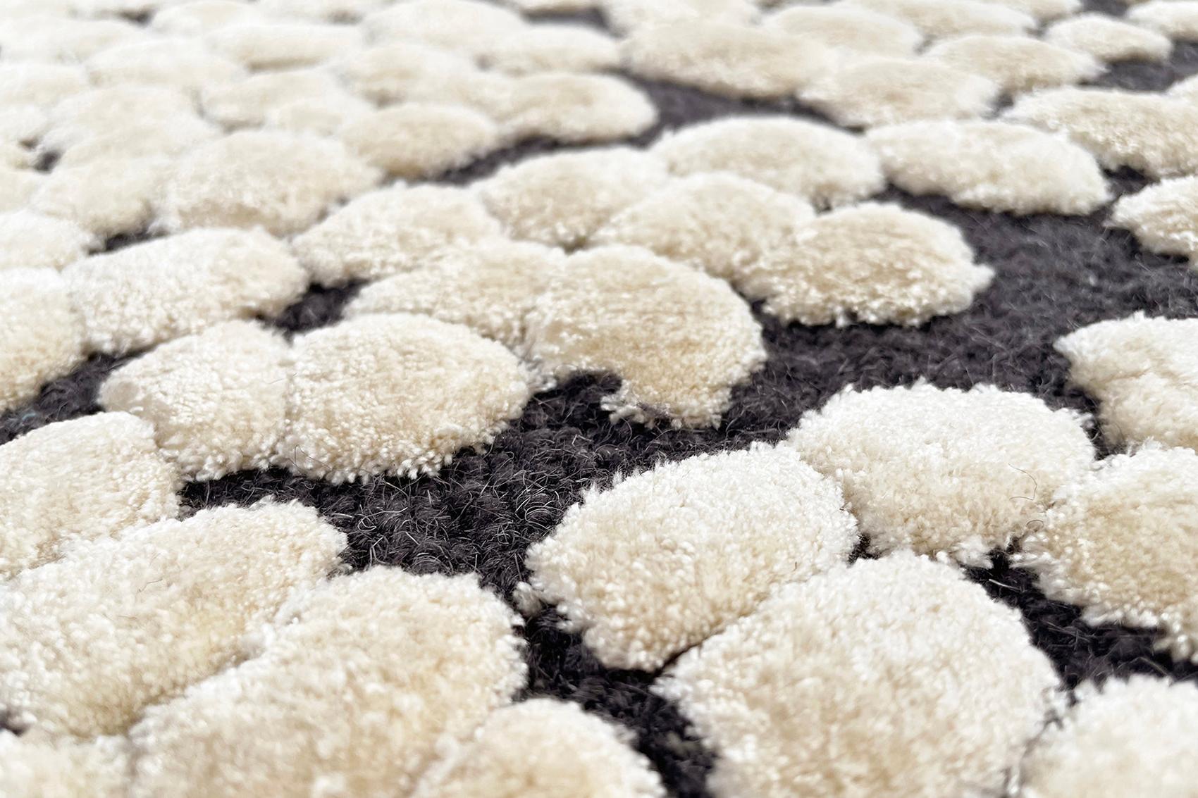 Tappeto Pad Linen Nero | Misura: 170 × 240 cm