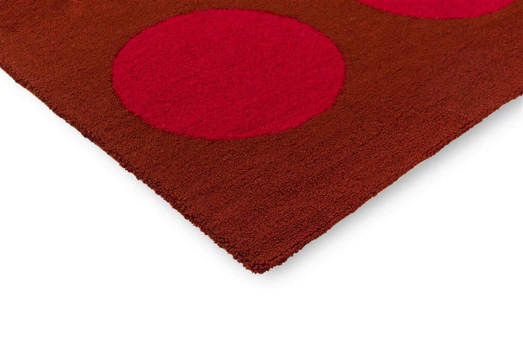 Tappeto Habitat Festival Dots Rosso Per Esterni | Misura: 140 × 200 cm