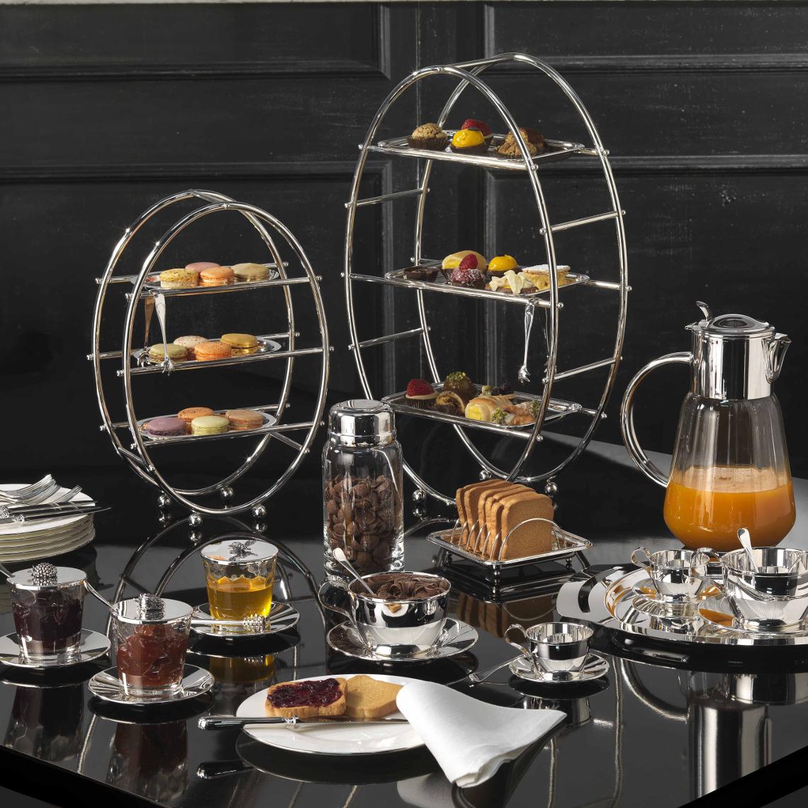 Set Per Tè E Caffè Con Vassoio Royal In Argento - 1