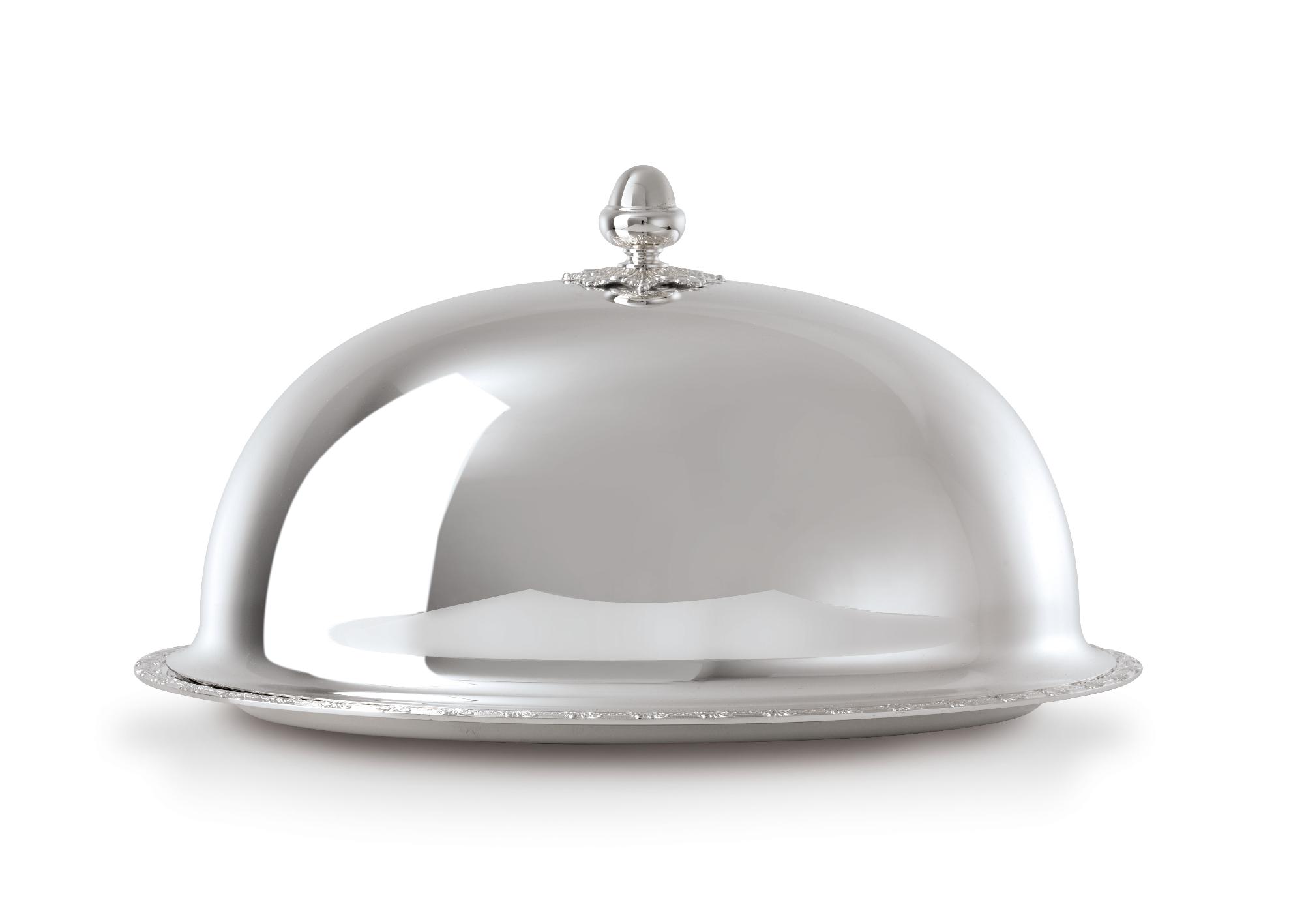Vassoio Ovale Con Coperchio Royal In Argento | Dimensioni: 37 × 54 cm