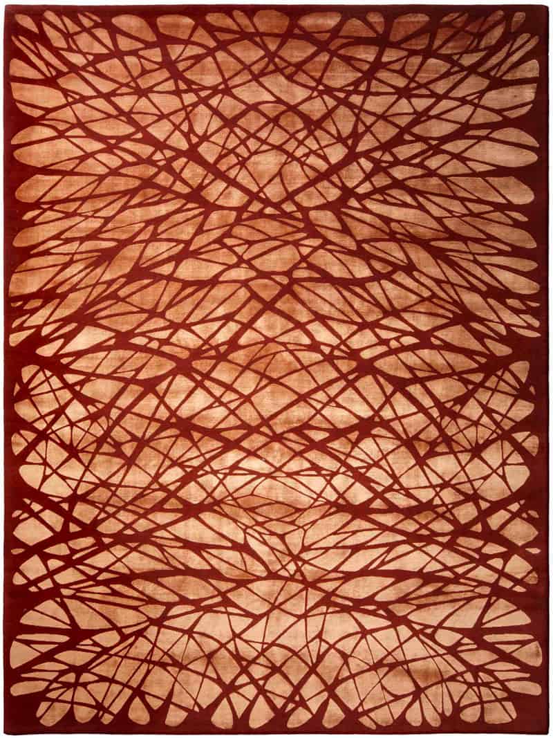 Tappeto Annodato Dresden Arancio | Misura: 300 × 400 cm