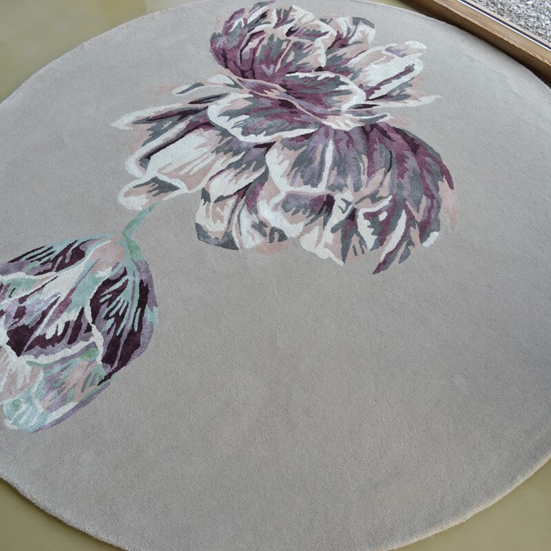 Tappeto Rotondo Tranquillità Beige 56001 | Misura: Ø 200 cm