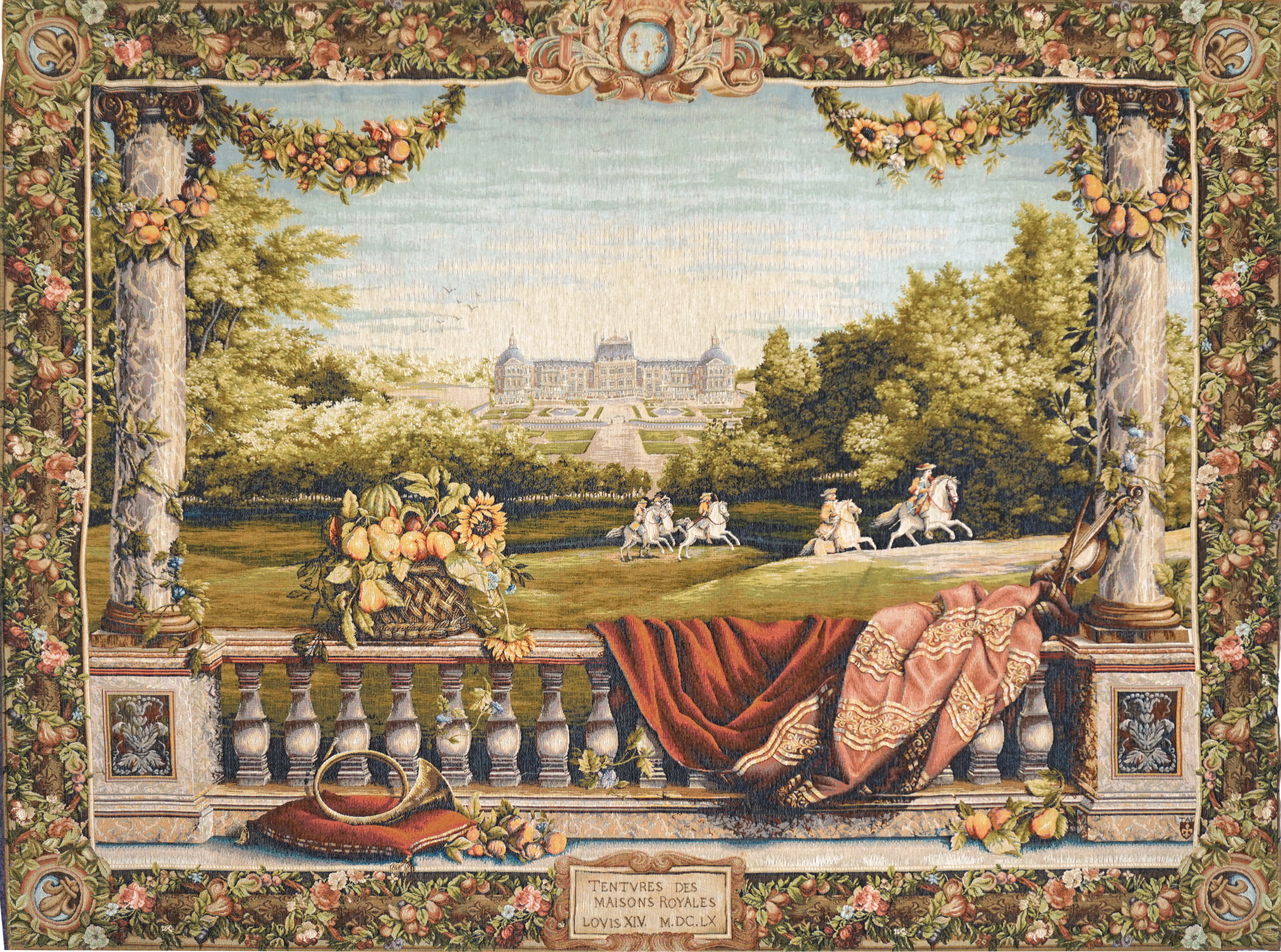 Arazzo Terrazza al Castello | Misura: 110 × 150 cm