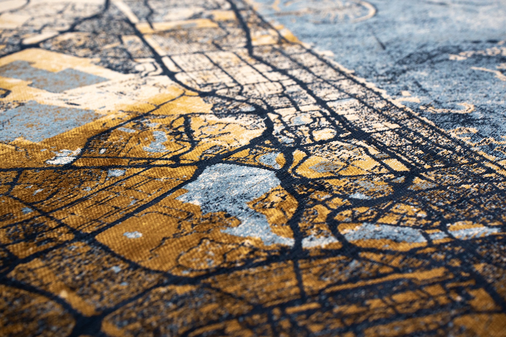 Tappeto Rotondo Mare Dorato 9698 Tappeto Rotondo Mare Dorato 9698