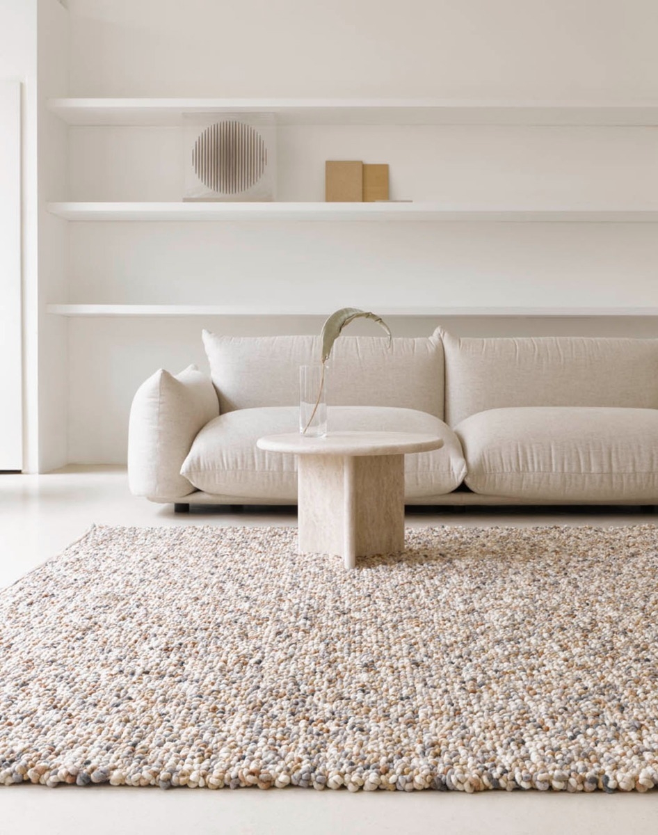 Tappeto Spiaggia Ciottoli Beige 129801 | Misura: 200 × 300 cm