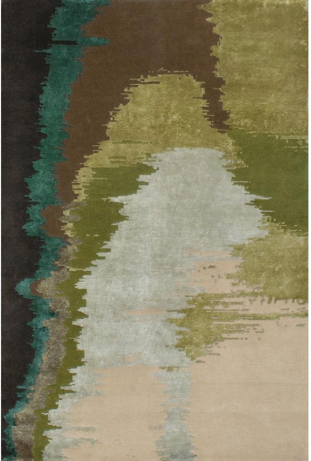 Tappeto Hoek Annodato | Colore: Green | Misura: 300 × 400 cm