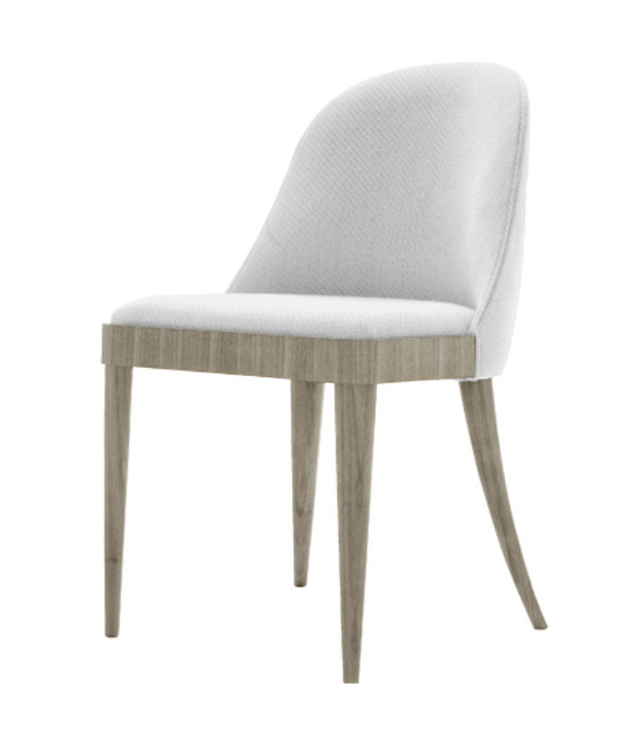 Sedia in Noce Massello Grigia Cordiale | Colore: Linen UNICO NF184 24