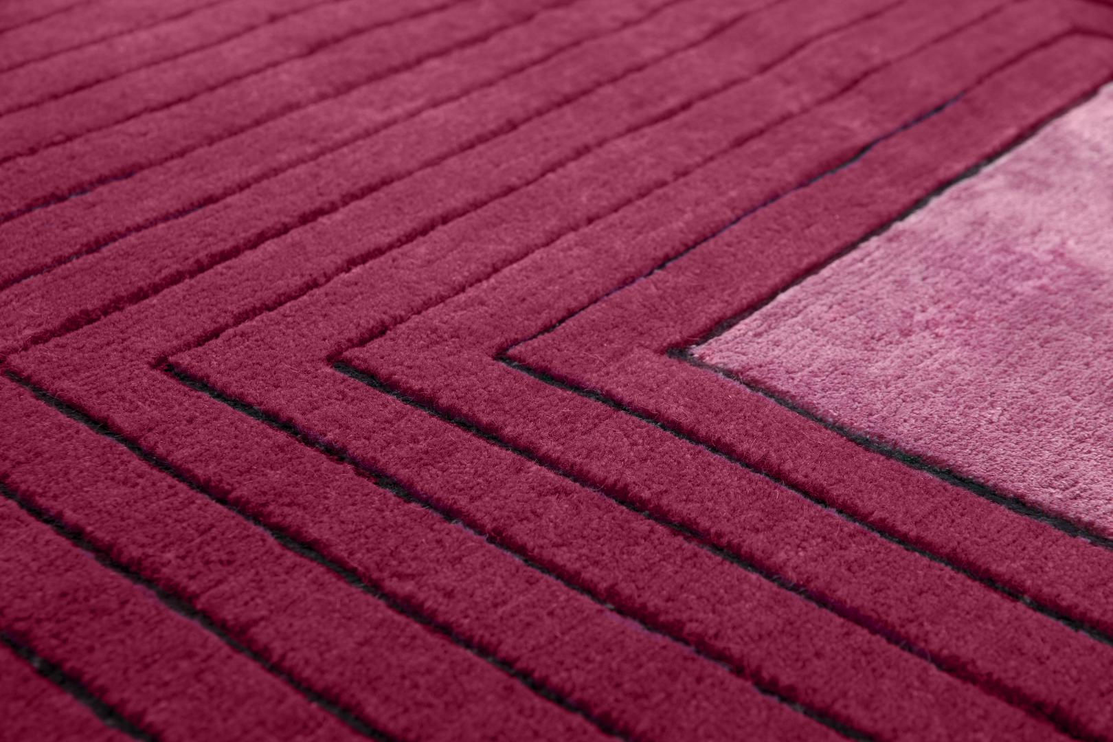 Tappeto Rosso Cornice