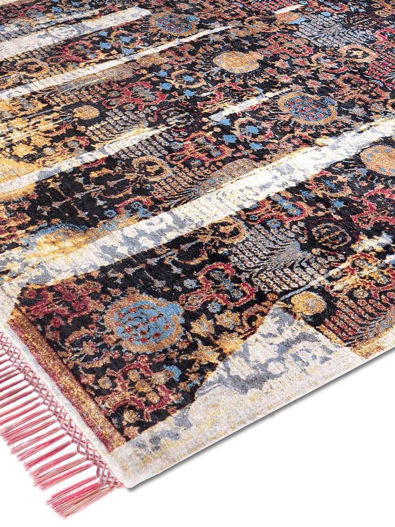 Tappeto Annodato Block | Misura: 183 × 274 cm