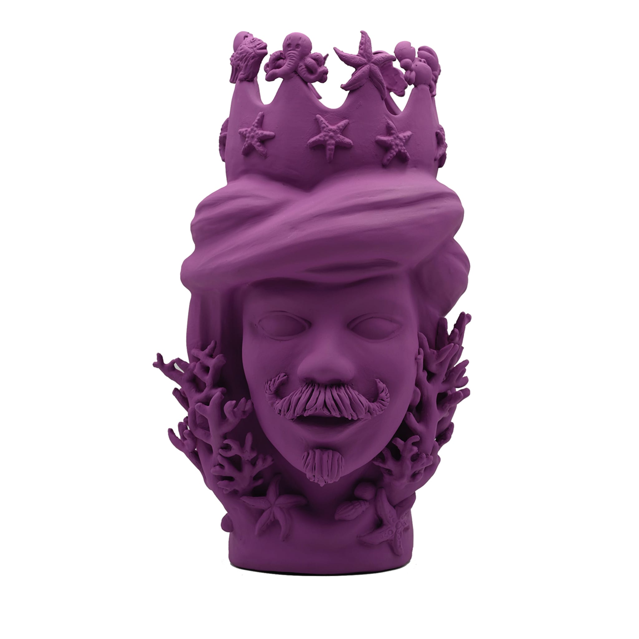 Testa di Moro Viola Scultura