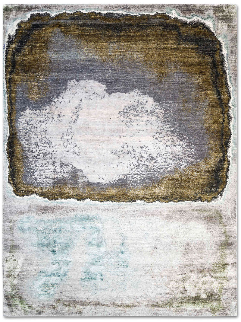Tappeto Tessuto Verde/Ruggine | Misura: 140 × 210 cm