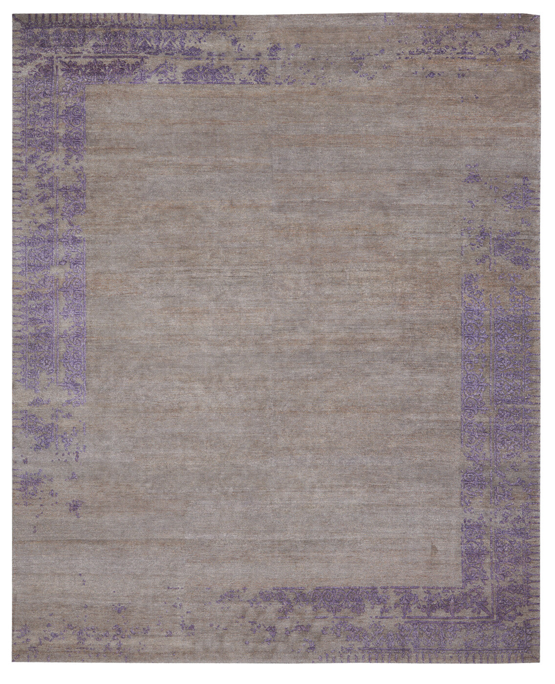 Tappeto Ferrara Speciale Bordo Grigio Viola | Misura: 500 × 600 cm