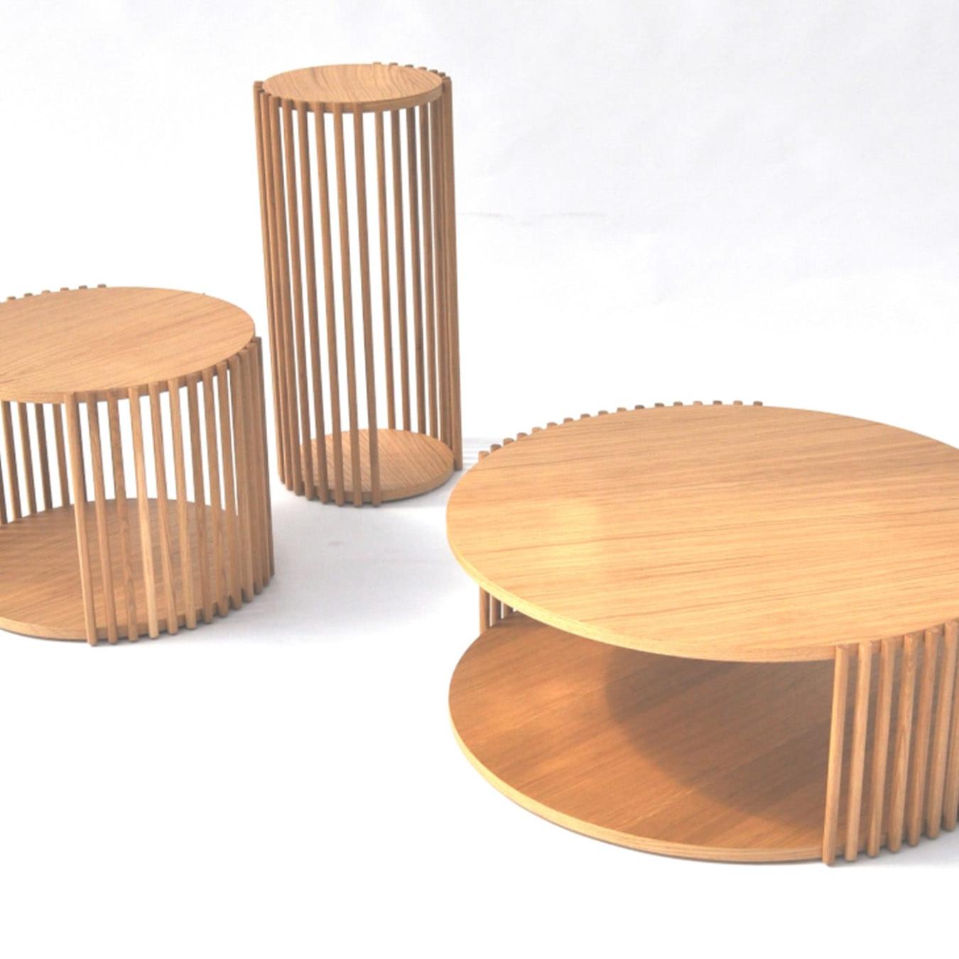 Tavolino da Caffè Elegante Grande in Rovere Tavolino da Caffè Elegante Grande in Rovere