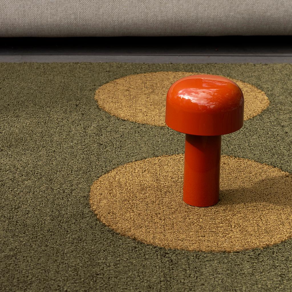 Tappeto Habitat Festival Dots Verde Oliva Per Esterni | Misura: 140 × 200 cm