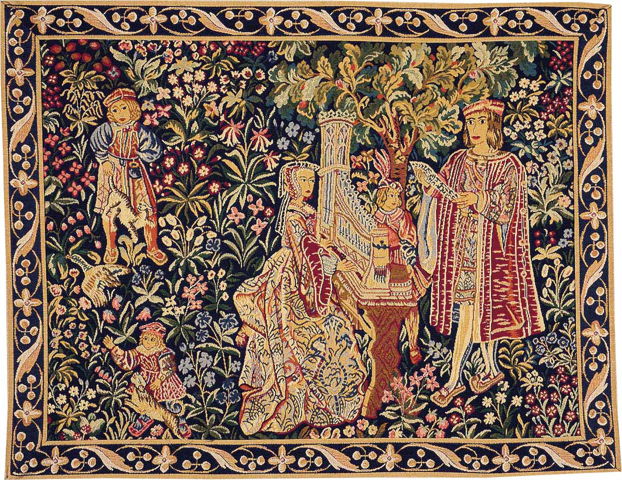 Arazzo Signora con Organo con Bordo | Misura: 75 × 100 cm