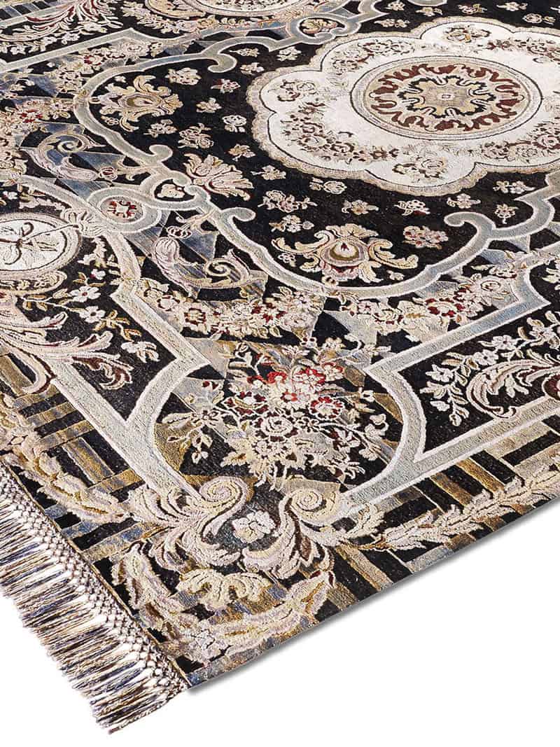 Tappeto Aubusson Nero