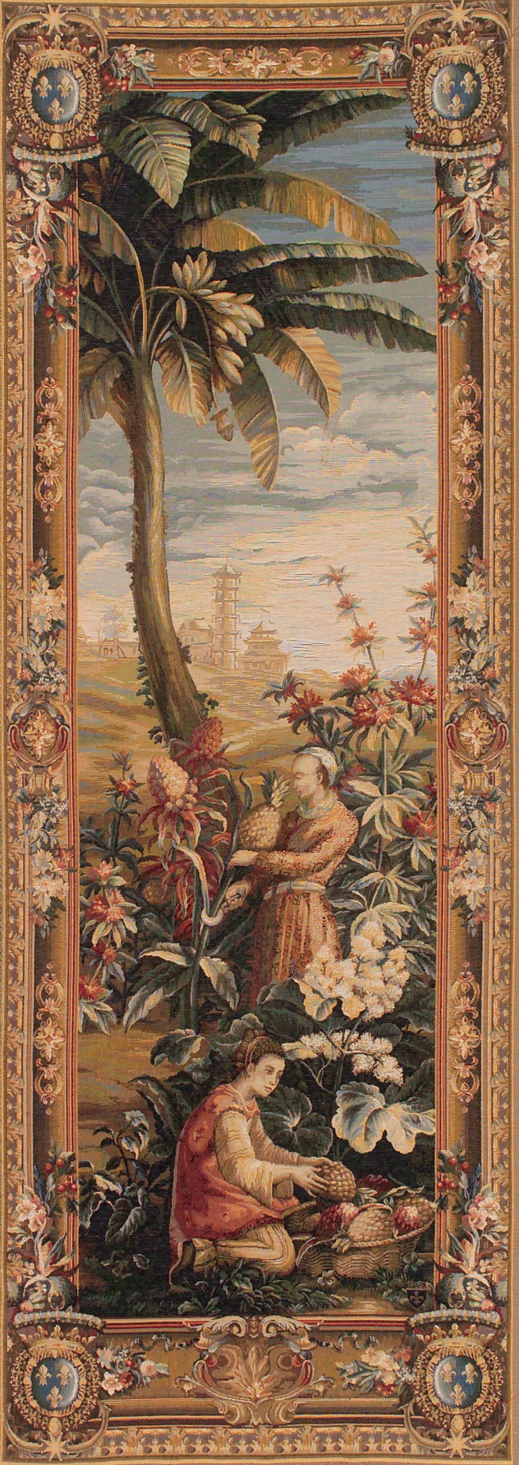 Arazzo Il Raccolto di Ananas - Porta Destra