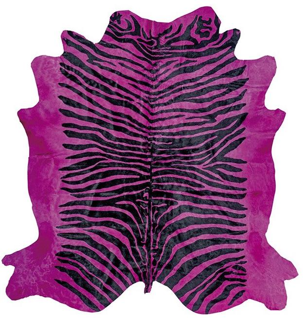Pelle Di Mucca Pink Zebra Natural | Misura: 200 × 240 cm