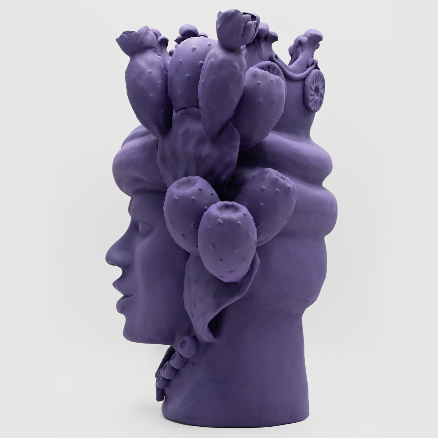 Testa di Moro Viola Scultura