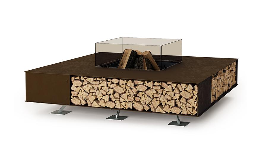 Braciere Toast | Finitura: Marrone vintage | Dimensioni: 160 × 160 cm
