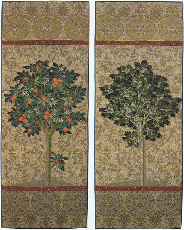 Set di 2 Arazzi Albero Set di 2 Arazzi Albero