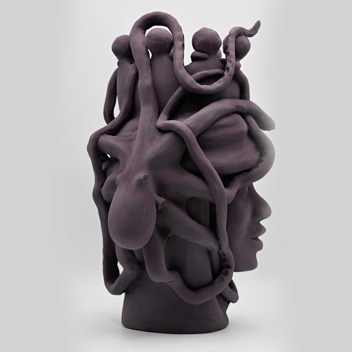 Testa di Moro Marrone Artigianale Scultura