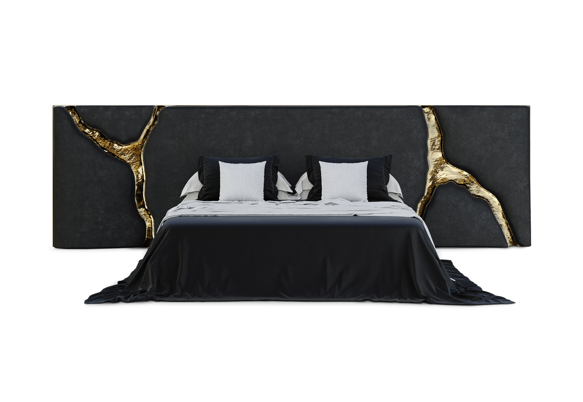 Testiera Letto Nera Fissure