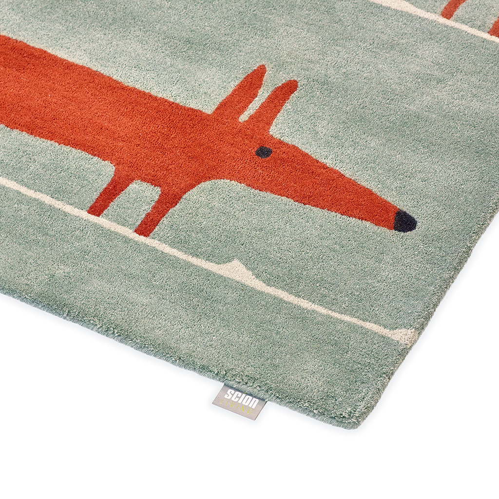 Tappeto Mr. Fox Mint/Poppy
