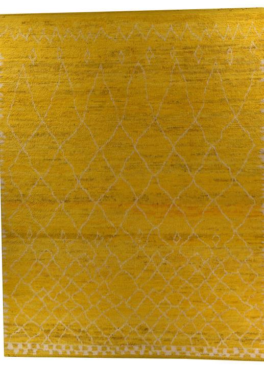 Tappeto Berbero Giallo Alto
