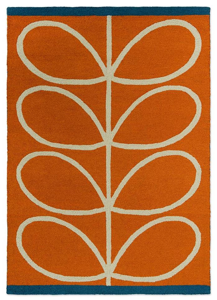 Tappeto Stelo Lineare Arancione Esterno | Misura: 140 × 200 cm