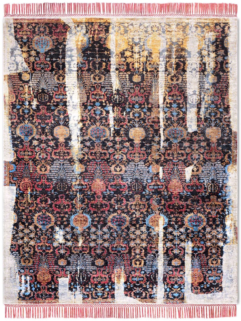 Tappeto Annodato Block | Misura: 183 × 274 cm