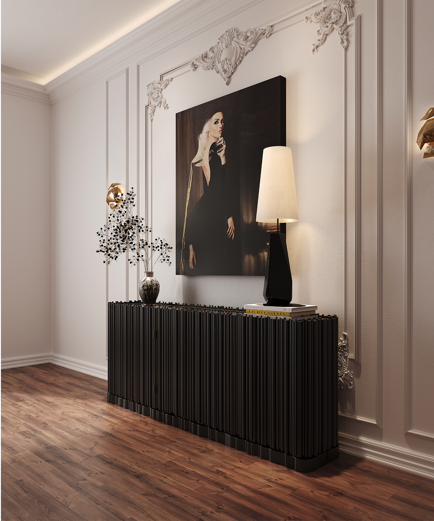 Credenza Premium Nera Harmony Credenza Premium Nera Harmony