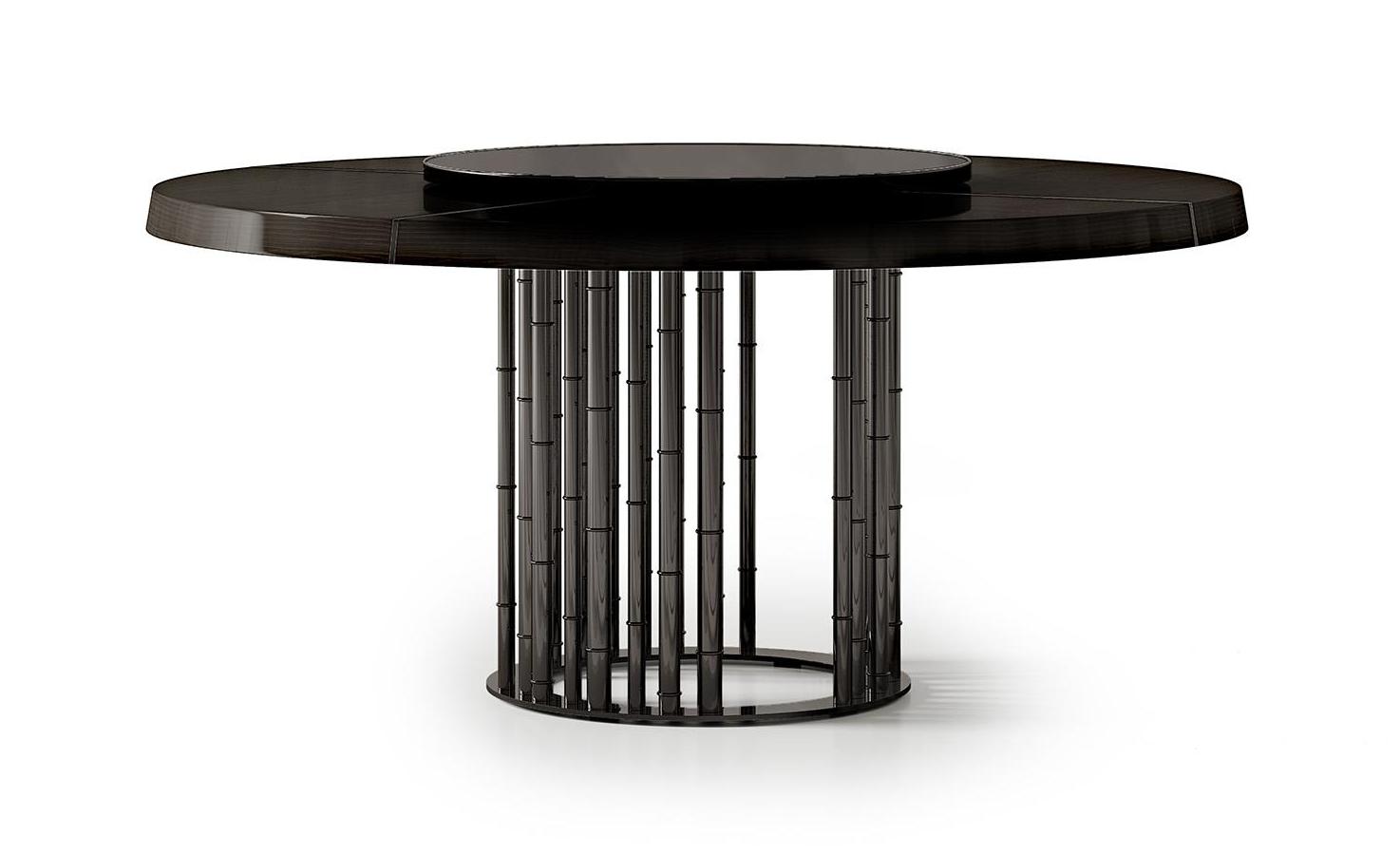 Tavolo Tondo Top Vetro | Dimensioni: Ø 160 cm